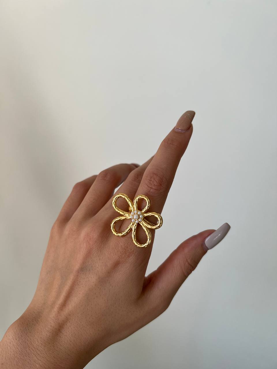 انگشتر طرح گل