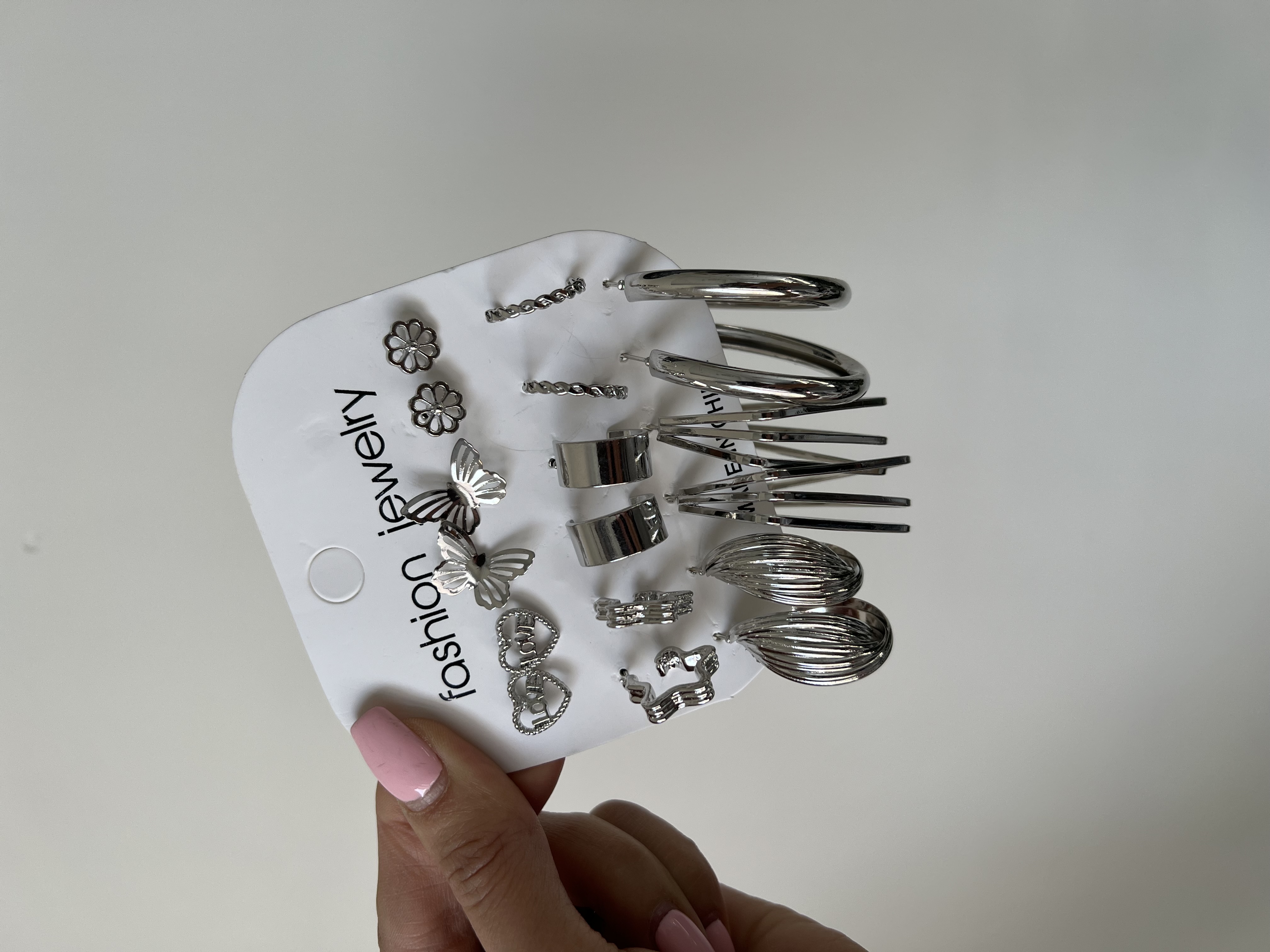 پک گوشواره میخی ضد حساسیت ۹ جفتی