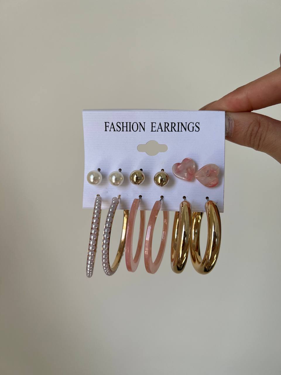 گوشواره پکی میخی ۶ عددی کپی